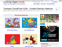 Tablet Screenshot of coloringpagesonline.net